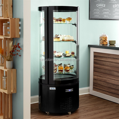 4 Layers Commercial Vertical Cake Bakery Display Fridge For Cake Shop