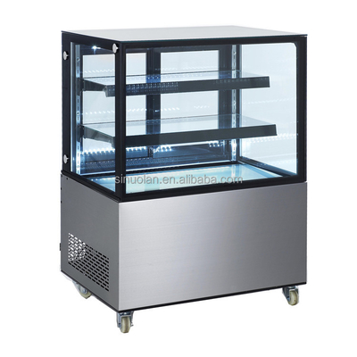 CE Approved Glass Sliding Door Cake Display Fridge Branded Cake Cooler for Bakery