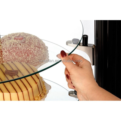 Rotating Shelf Cake Display Fridge Round Cake Display Cooler Round Design Refrigerated Rotating Cake Display