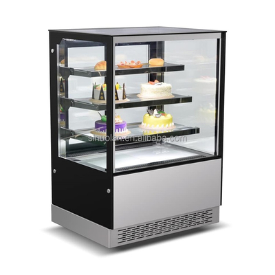 2022 New Style Cake Display Cake Chiller Refrigerated Showcase Cabinet Vertical Pastry Display Freezer