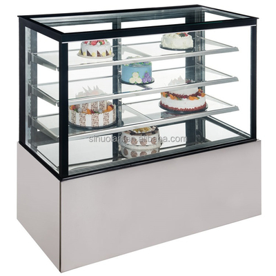 Customized 3 Layers Guangzhou Cake Display Upright Fridge For Cake Showcase Refrigerator Bakery Refrigerated