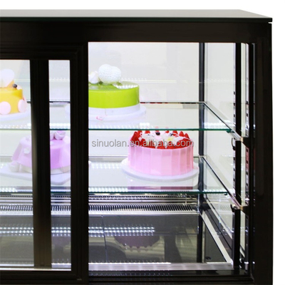 Customized 3 Layers Guangzhou Cake Display Upright Fridge For Cake Showcase Refrigerator Bakery Refrigerated