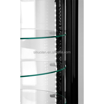 High Quality Stainless Steel Counter Top 100L Cake Display Bakery Showcase Refrigerated Cake Round Display Cooler