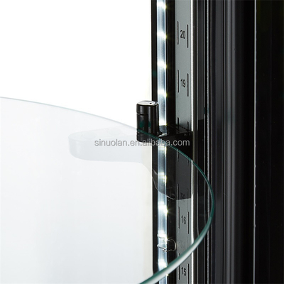 Double Tempered Glass Refrigerated Cake Dessert Display Fridge Cooler