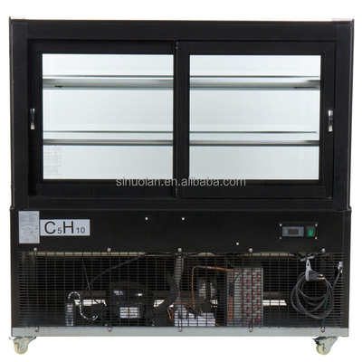 Customized Cafe Store Cake Dessert Display Fridge Glass Door Cake Showcase Bakery Display Cabinet