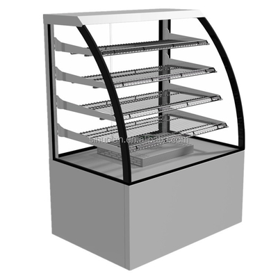 Kfc Hot Pot Restaurant Heating Curved Glass Warming Showcase Display Buffet Food Warmer
