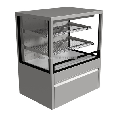 Kfc Hot Pot Restaurant Heating Curved Glass Warming Showcase Display Buffet Food Warmer