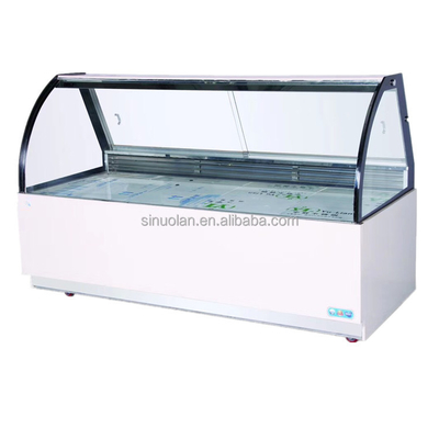 1.2m 2 Layer Curved Glass Warming Showcase Food Display Warmer Hot Food Heating Display Showcase Display