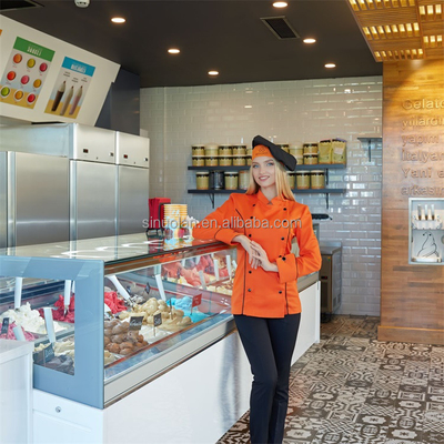 Commercial Vertical Glassdoor Freezer Ice Cream Display Counter Gelato Freezers Refrigerator Showcase For Ice Cream