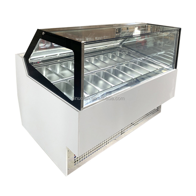 Professional Factory Ice Cream Display Freezer Ice Cream Gelato Showcase Refrigeration Equipment Counter