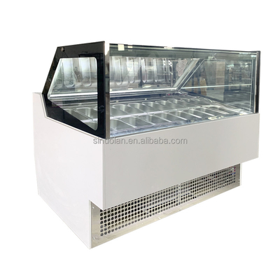 Sinuolan Italian Ice Cream Display Freezer Popsicle Ice Cream Showcase Freezer Refrigerator Gelato Freezer