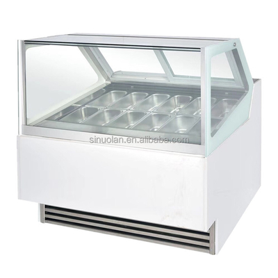 Popular Vertical Ice Cream Display Case Freezer Showcase Fridge Freezers For Ice Cream Gelato Blast Freezer Factory Price