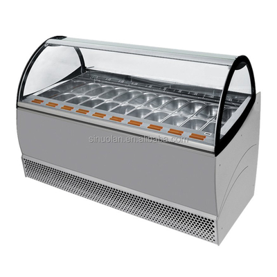 Mini Ice Cream Display Table Top Freezer Counter Top Cake Showcase Popsicle Fridge Refrigerator For Supermarket