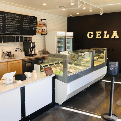 Wholesale Gelato Small Display Ice Cream Freezer Mini Table Top Mini Ice Cream Display Freezer