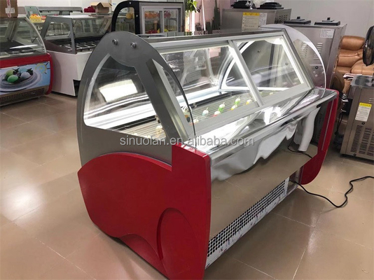 Best Price Small Ice Cream Display Small Freezer Hard Ice Cream 6 Pan Commercial Refrigeration