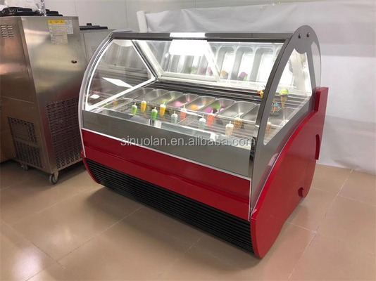 Best Price Small Ice Cream Display Small Freezer Hard Ice Cream 6 Pan Commercial Refrigeration