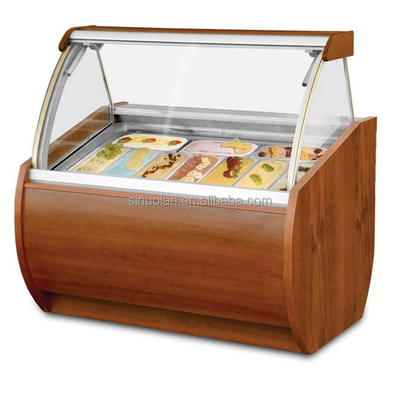 Factory Price Hard Ice Cream Display Case Gelato Freezer With CE/ETL