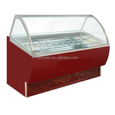 Factory Price Hard Ice Cream Display Case Gelato Freezer With CE/ETL