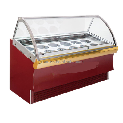 Factory Price Hard Ice Cream Display Case Gelato Freezer With CE/ETL