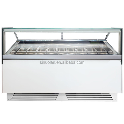 Luxury Ice Cream Display Freezer Icecream Freezer Popsicle Display Refrigerated Vertical Cabinet