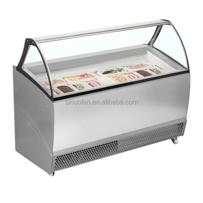 Mini Freezer Ice Cream Display Counter Showcase Table Top Ice Cream Freezer