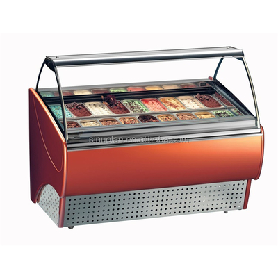 Mini Freezer Ice Cream Display Counter Showcase Table Top Ice Cream Freezer