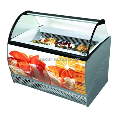 Mini Freezer Ice Cream Display Counter Showcase Table Top Ice Cream Freezer