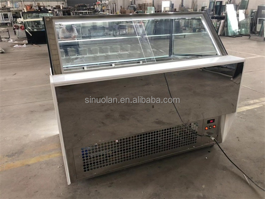 SINUOLAN Popular Commercial Gelato Showcase Ice Cream Display Freezer For Sale