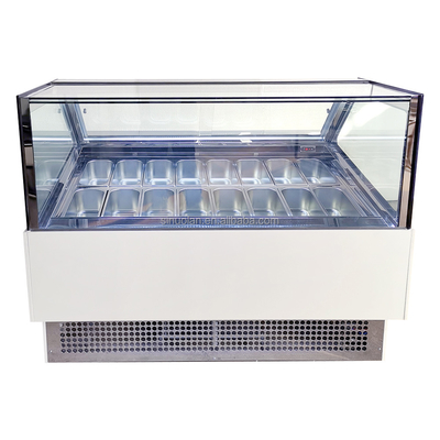 Blast Deep Scoop Gelato Ice-cream Popsicle Ice Cream Display Freezer For Ice Cream With Storage Containers