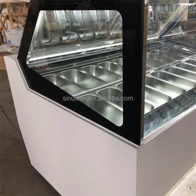 Blast Deep Scoop Gelato Ice-cream Popsicle Ice Cream Display Freezer For Ice Cream With Storage Containers