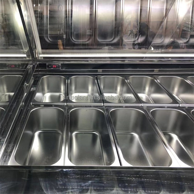 Blast Deep Scoop Gelato Ice-cream Popsicle Ice Cream Display Freezer For Ice Cream With Storage Containers