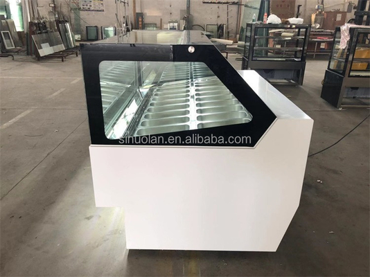 Factory Supply Gelato Ice Cream Display Freezer / Italian Delicious Batch Freezer Showcase/popsicle Display