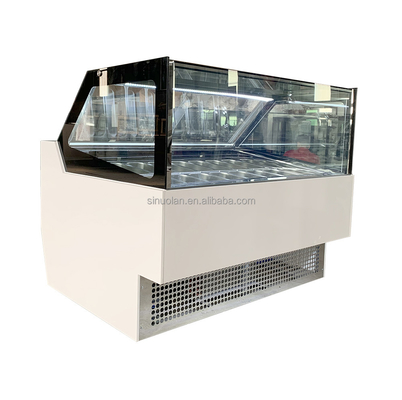 Gelato Ice Cream Display Freezer Showcase With 10 /12/ 16 / 20 Pans
