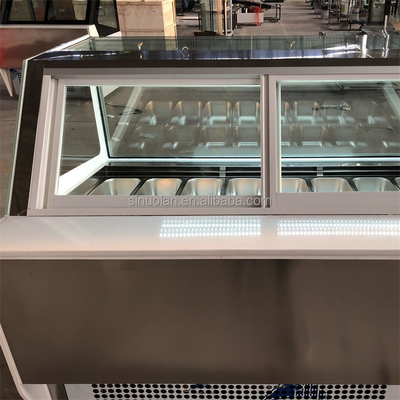 Gelato Ice Cream Showcase Ice Cream Display Freezer Ice Cream Refrigerator Showcase Display Gelato Display