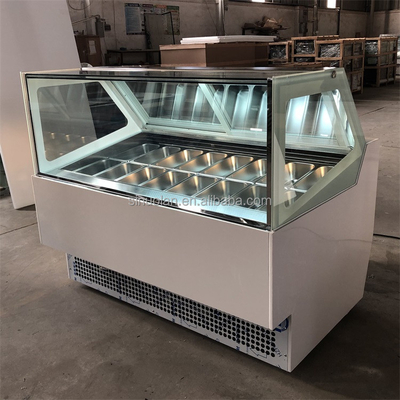 Gelato Large Freezer Italian Gelato Display Freezer Ice Cream Freezer