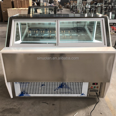 For Large Capacity Popsicles Display Freezer Ice Cream Display Showcase Freezer Refrigeration Equipment