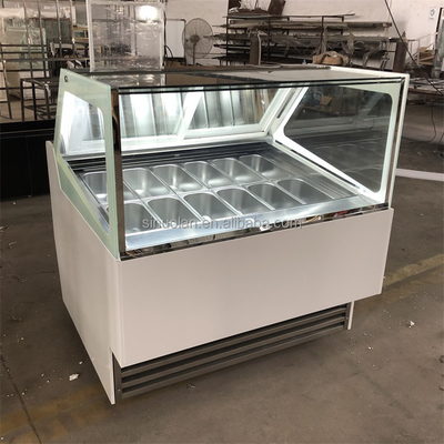 2023 New Design Supermarket Ice Cream Display Food Grade Freezer Display Multi-functional Ice Cream Fridge Popsicle Cabinet
