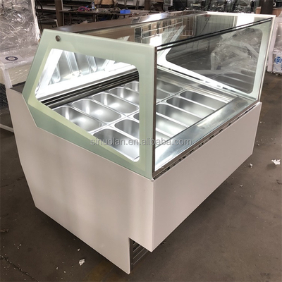 2023 New Design Supermarket Ice Cream Display Food Grade Freezer Display Multi-functional Ice Cream Fridge Popsicle Cabinet