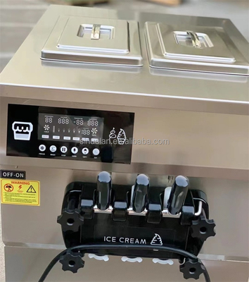 Factory Supply 3 Flavor Soft Serve Commercial Ice Cream Machine Three Flavor Ice Cream Maker With CE Certificate
