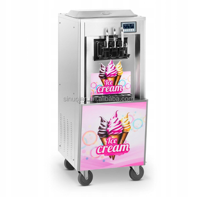 3 Flavors Wholesale Prices Soft Serve Ice Cream Machine Maker Making Capacity 25L/H Ice-Cream Soft Serve