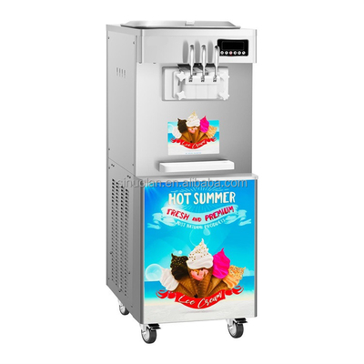3 Flavors Wholesale Prices Soft Serve Ice Cream Machine Maker Making Capacity 25L/H Ice-Cream Soft Serve
