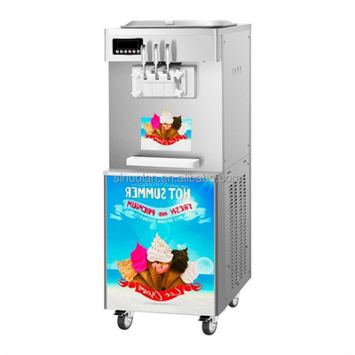 3 Flavors Wholesale Prices Soft Serve Ice Cream Machine Maker Making Capacity 25L/H Ice-Cream Soft Serve