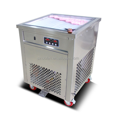 Easy Operate Single Square Pan Fried Ice Cream Machine