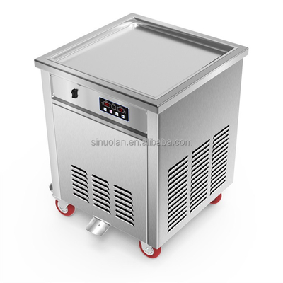 Easy Operate Single Square Pan Fried Ice Cream Machine