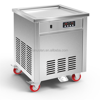 Easy Operate Single Square Pan Fried Ice Cream Machine