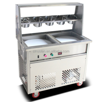Manual Fried Ice Cream Machine Ice Cream Roller
