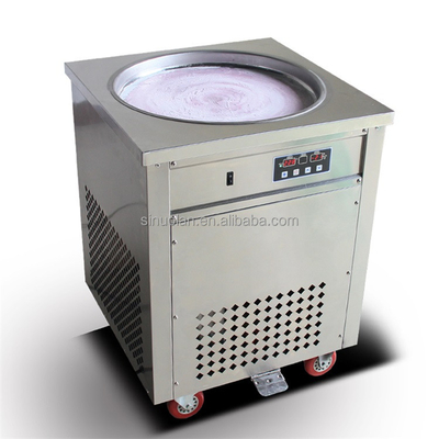 Factory Custom Logo Commercial Fried Fruit Yogurt Ice Cream Rolls Maker Machine