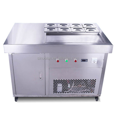 High quality Stainless Steel Fried Ice Cream Roll Maker Yogurt Cream Machine