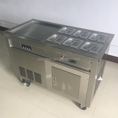 High quality Stainless Steel Fried Ice Cream Roll Maker Yogurt Cream Machine