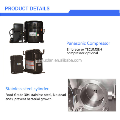 Large Capacity Commercial Hard Ice Cream Machine/batch Freezer/ Italian Gelato Machine  Maker CE Certificate